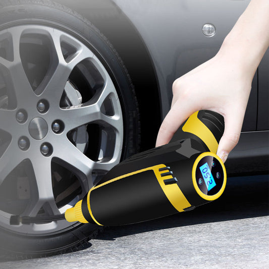 Automatic Portable Handheld Digital LED Smart Car Air Compressor Pump - Grab Some Stuff