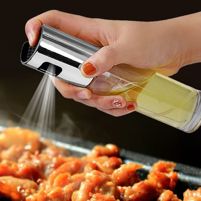 BBQ Healthy Kitchen Cooking Oil Vinegar Spray Bottle - Grab Some Stuff