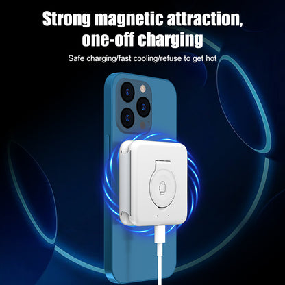 Folding Magnetic Suction Wireless Charger 3-in-1 - Grab Some Stuff