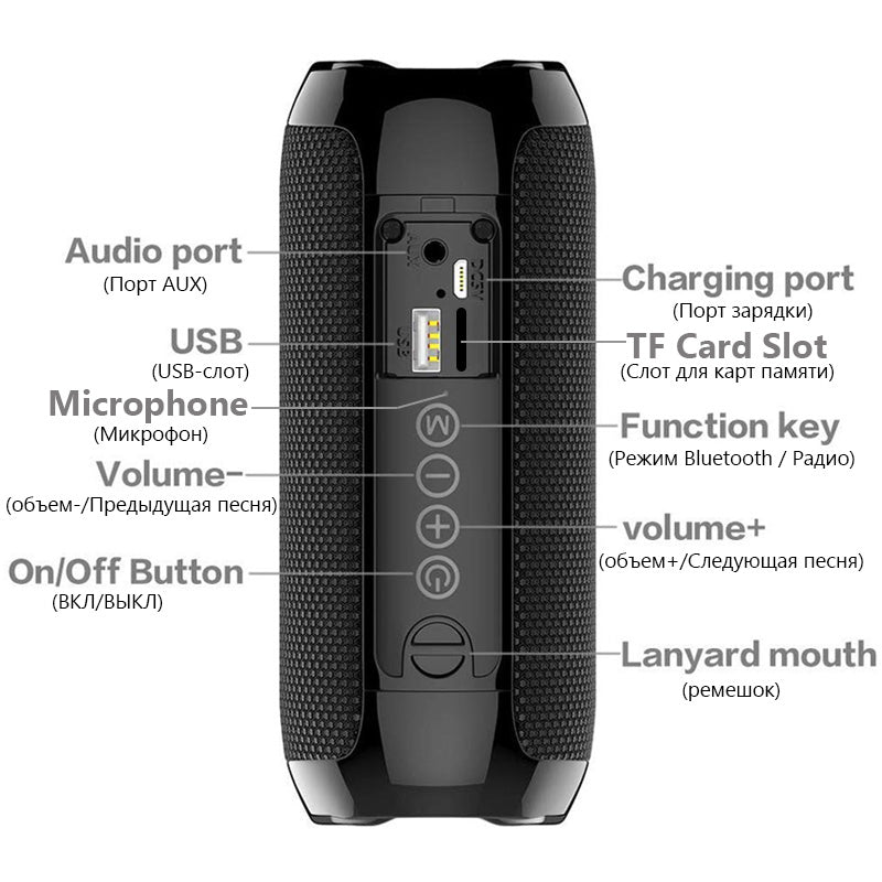 Portable portable multifunctional bluetooth speaker - Grab Some Stuff