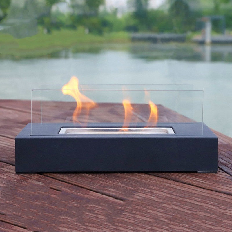 Portable Outdoor Desktop Fireplace Light Flame Heater - Grab Some Stuff