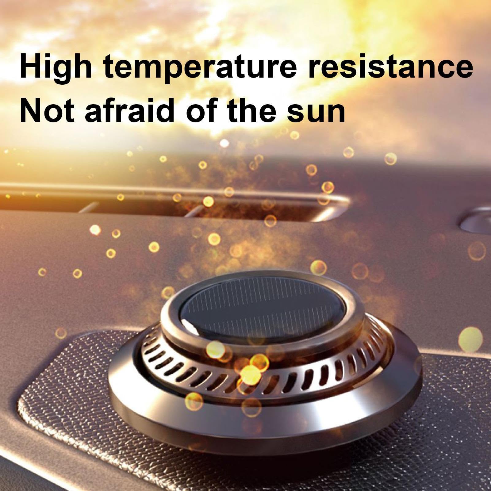 Car Air Freshener, Solar Rotating Car Essential Oil Diffuser, Car Interior Decor Accessories, Odor Eliminator For Car Office Home Car Aromatherapy Car Essential Oil Diffuser Auto Diffuser - Grab Some Stuff