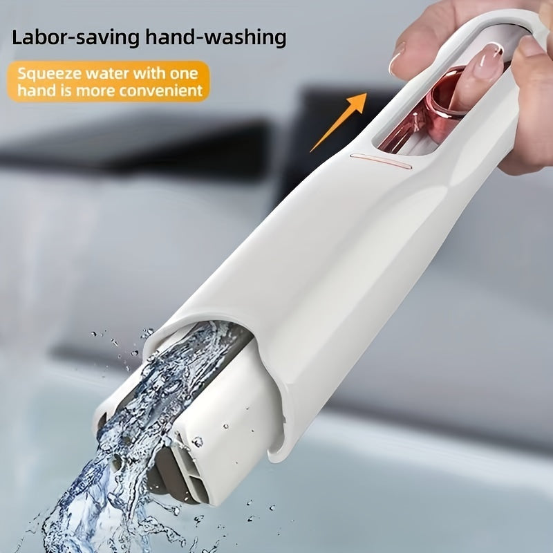 New Portable Self-NSqueeze Mini Mop, Lazy Hand Wash-Free Strong Absorbent Mop Multifunction Portable Squeeze Cleaning Mop Desk Window Glass Cleaner Kitchen Car Sponge Cleaning Mop Home Cleaning Tools - Grab Some Stuff