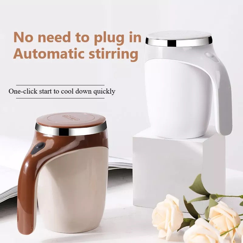 Rechargeable Model Automatic Stirring Cup Coffee Cup High Value Electric Stirring Cup Lazy Milkshake Rotating Magnetic Water Cup - Grab Some Stuff